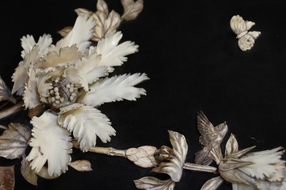 A CHINESE PADOUK WOOD AND IVORY FOLDING ROOM SCREEN Image