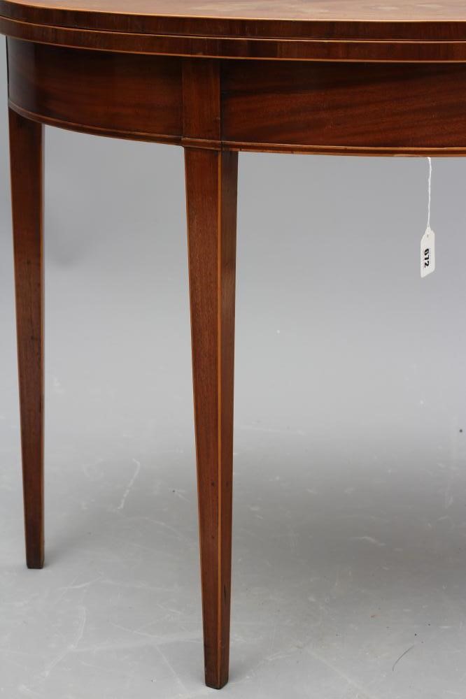 A GEORGIAN MAHOGANY FOLDING CARD TABLE Image