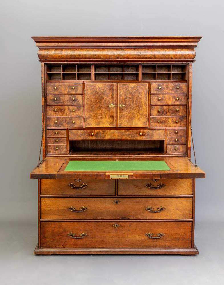 A WALNUT ESCRITOIRE (OR SCRIPTOR) Image