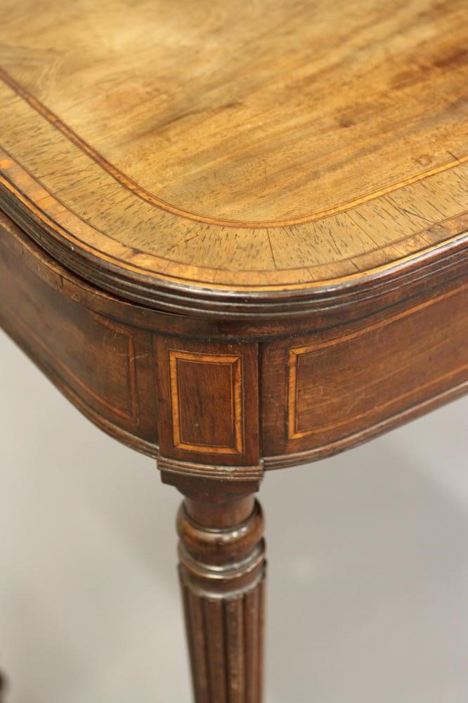 A MAHOGANY FOLDING CARD TABLE in the manner of Gillow Image