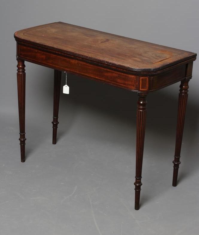 A MAHOGANY FOLDING CARD TABLE in the manner of Gillow Image