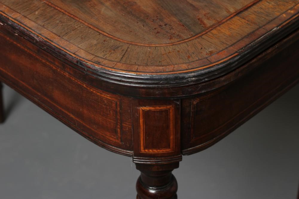 A MAHOGANY FOLDING CARD TABLE in the manner of Gillow Image