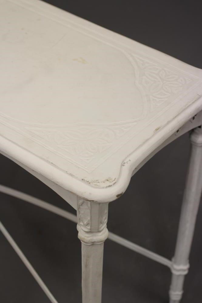 A VICTORIAN GOTHIC CAST IRON CONSERVATORY TABLE Image