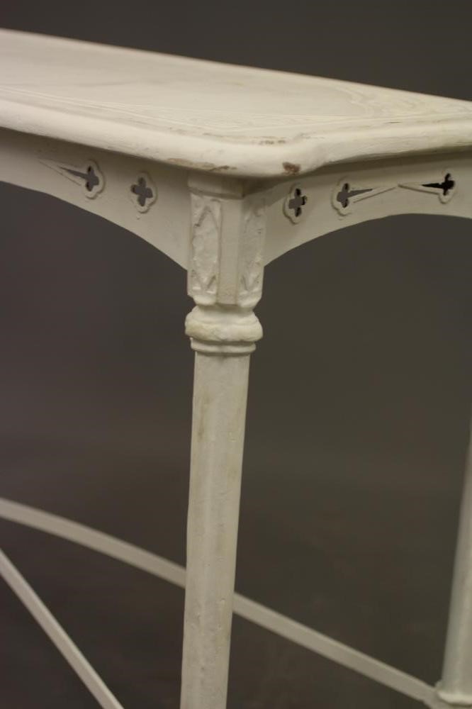 A VICTORIAN GOTHIC CAST IRON CONSERVATORY TABLE Image