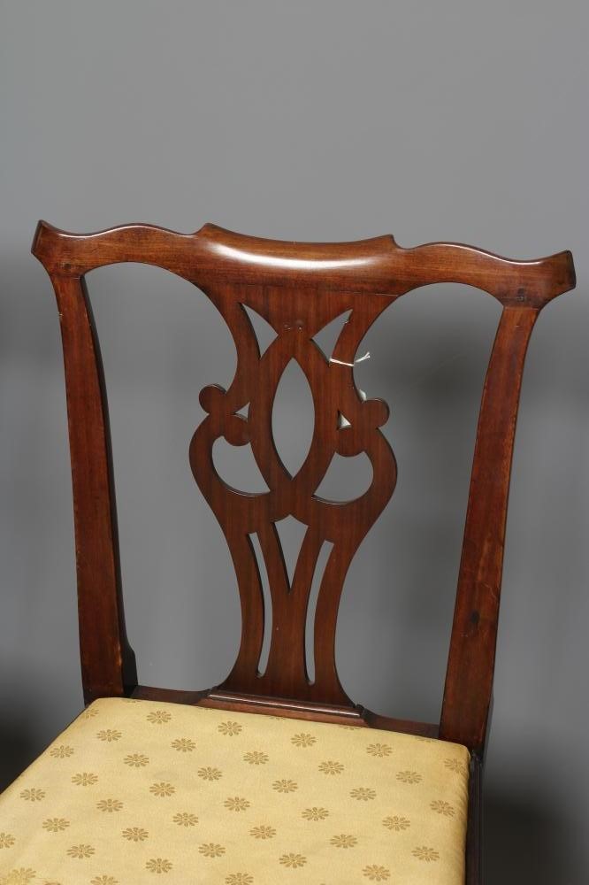 A PAIR OF GEORGE II MAHOGANY SIDE CHAIRS Image