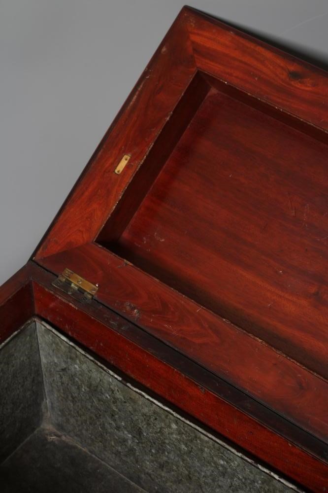 A GEORGE IV MAHOGANY CELLARETTE of sarcophagus form Image