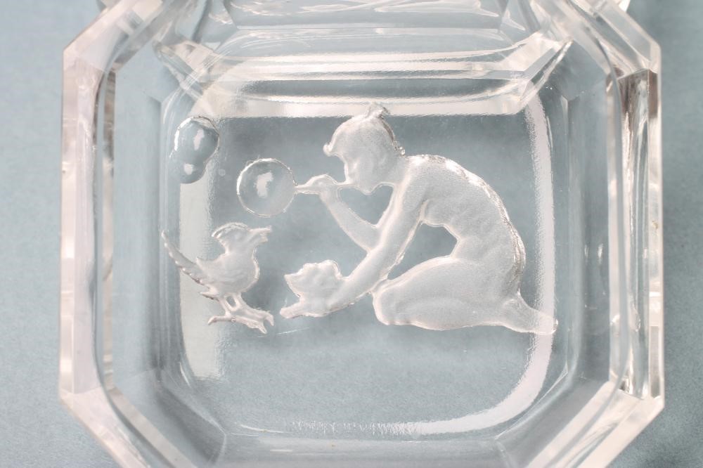 A PAIR OF DRESSING TABLE DISHES of canted square form Image