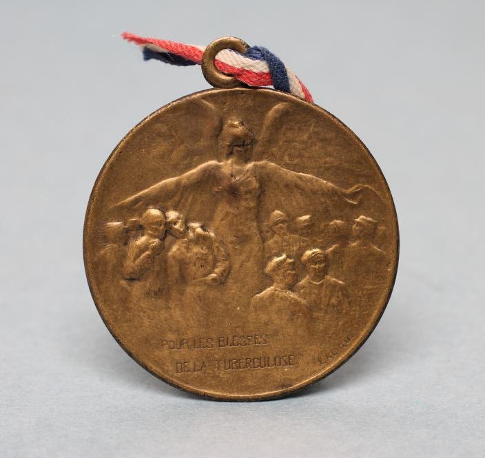 A LALIQUE FIRST WORLD WAR MEDAL "Pour Les Blesses de La Tuberculose" Image
