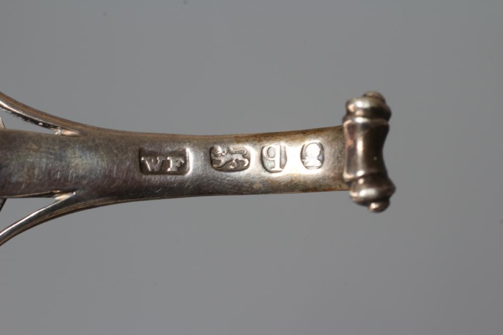 A WILLIAM IV SILVER CADDY SPOON, maker's mark WF, London 1831, the leaf shaped bowl with scroll Image