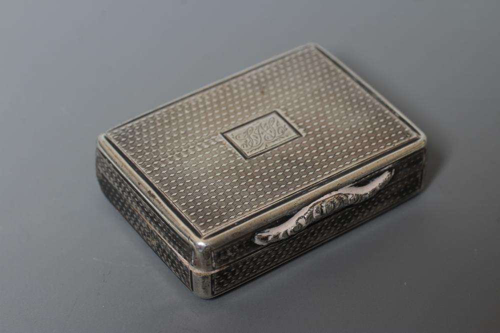 A WILLIAM IV SILVER VINAIGRETTE by Nathanial Mills Image