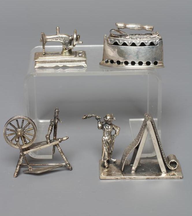 A MODERN SILVER MINIATURE FIGURE Image
