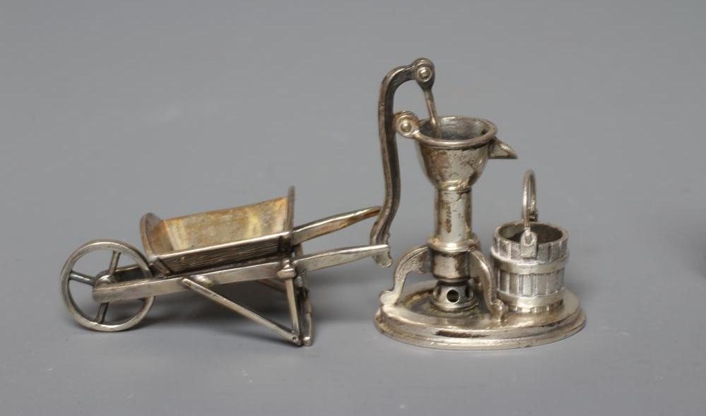 FOUR MINIATURE SILVER MODELS all stamped 925 Image