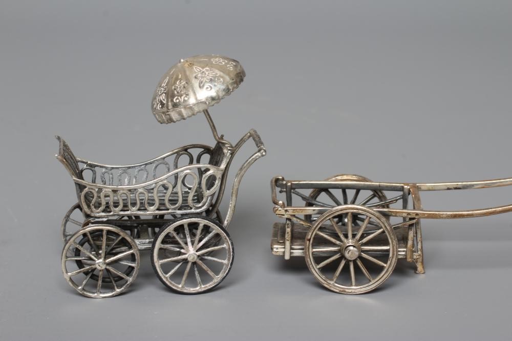 FOUR MINIATURE SILVER MODELS all stamped 925 Image