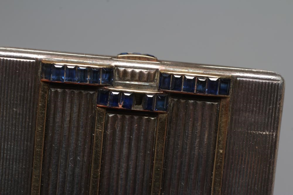 AN ART DECO SILVER COMPACT imported by Stockwell & Co. Image