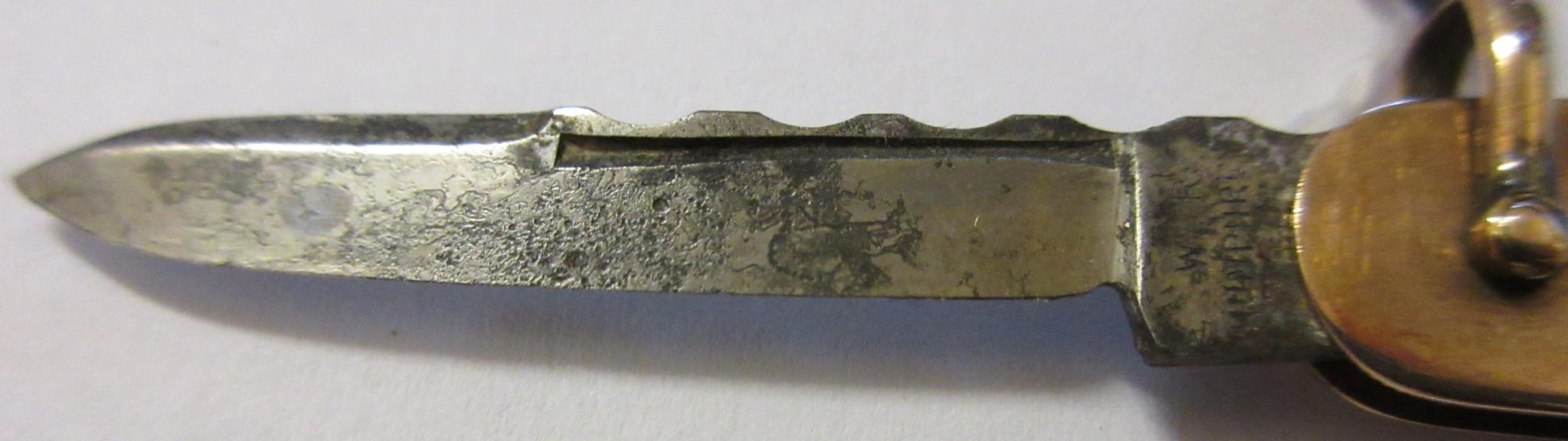 A LATE VICTORIAN 9CT GOLD CASED PEN KNIFE by William Turner & Co., Chester 1901, with two hinged Image