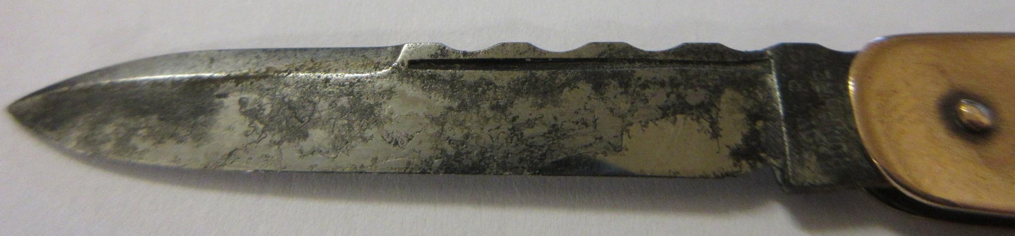 A LATE VICTORIAN 9CT GOLD CASED PEN KNIFE by William Turner & Co., Chester 1901, with two hinged Image