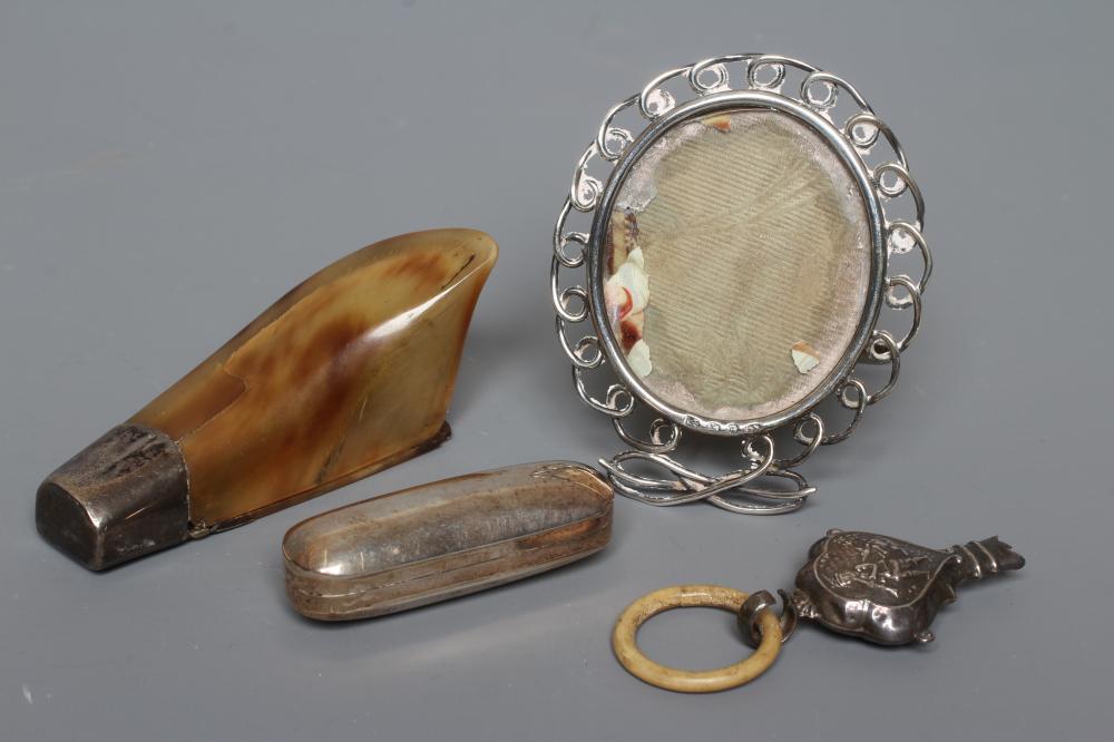 A LATE GEORGE III SILVER SNUFF (?) BOX by Joseph Wilmore Image