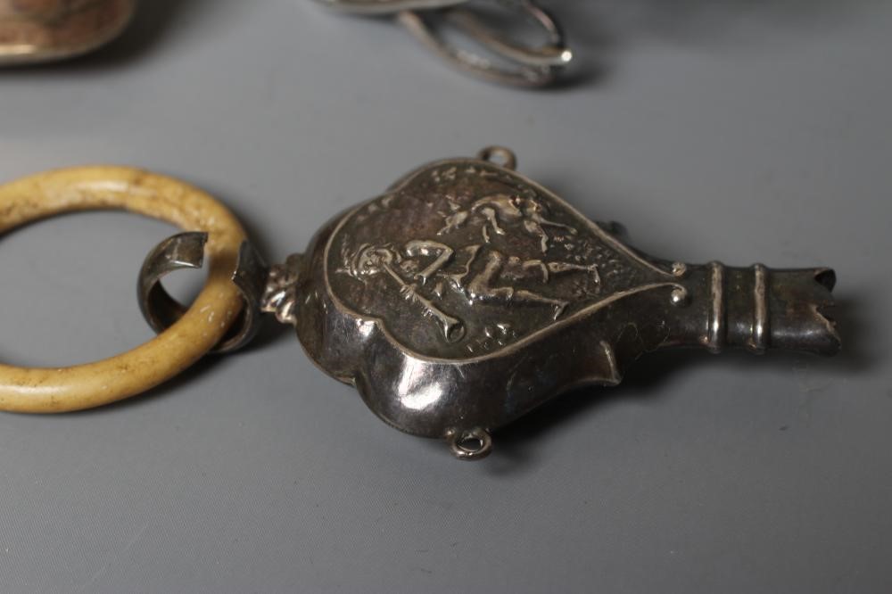 A LATE GEORGE III SILVER SNUFF (?) BOX by Joseph Wilmore Image