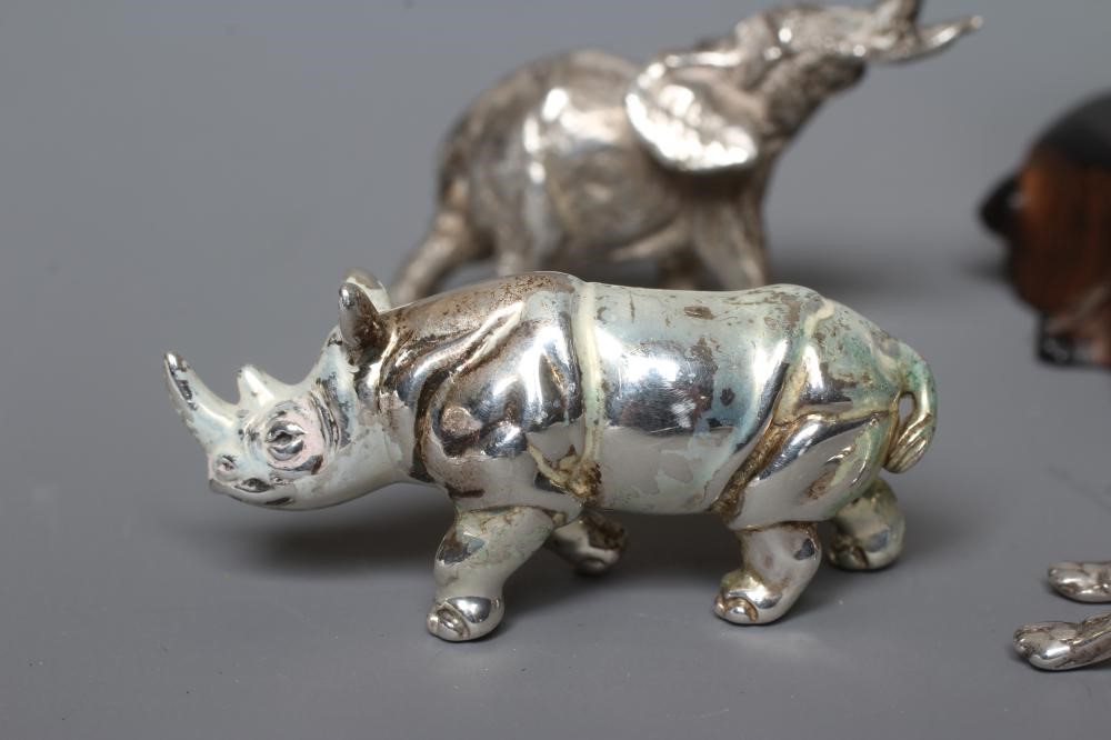A SILVER MODEL ELEPHANT by J D Beardsmore & Co. Image