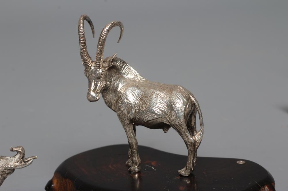 A SILVER MODEL ELEPHANT by J D Beardsmore & Co. Image
