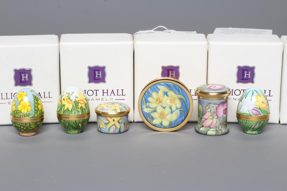 TWO ELLIOT HALL ENAMEL LIMITED EDITION EGG BOXES Image