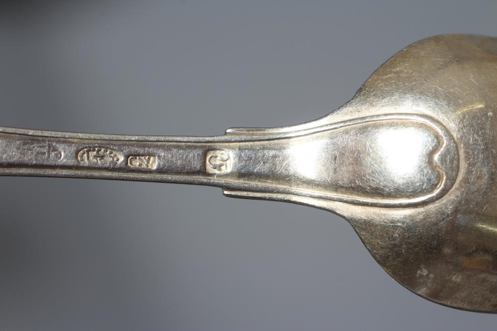 TWO DANISH SILVER MARRIAGE SPOONS Image