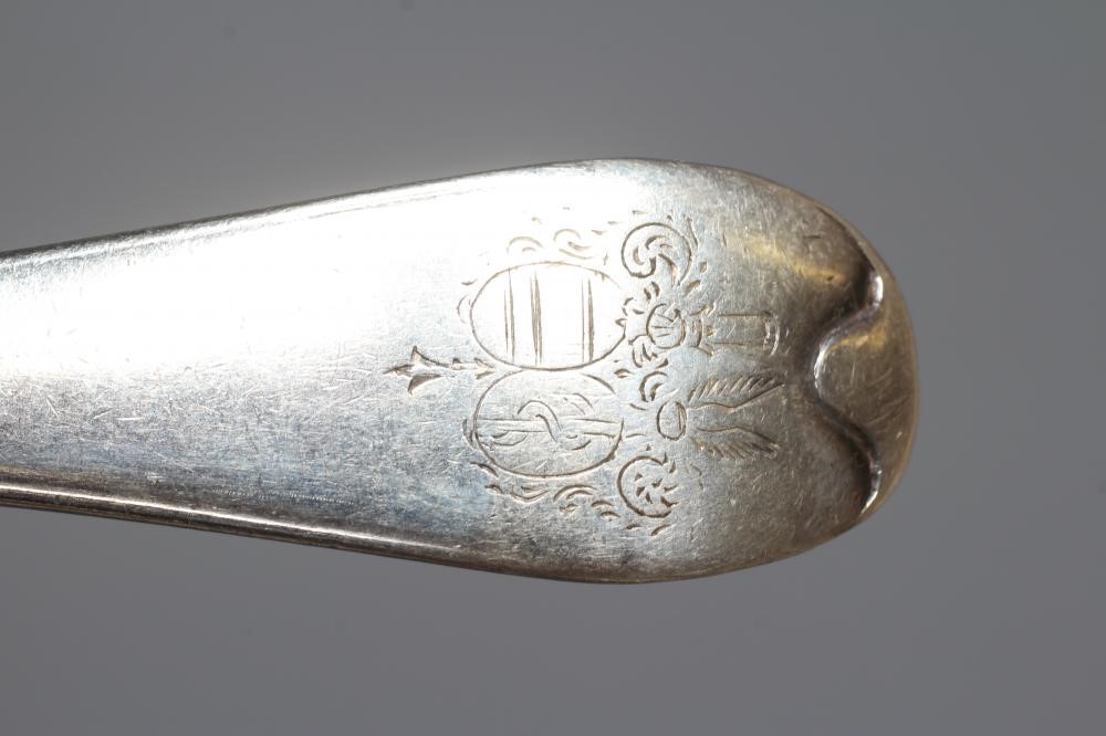 TWO DANISH SILVER MARRIAGE SPOONS Image