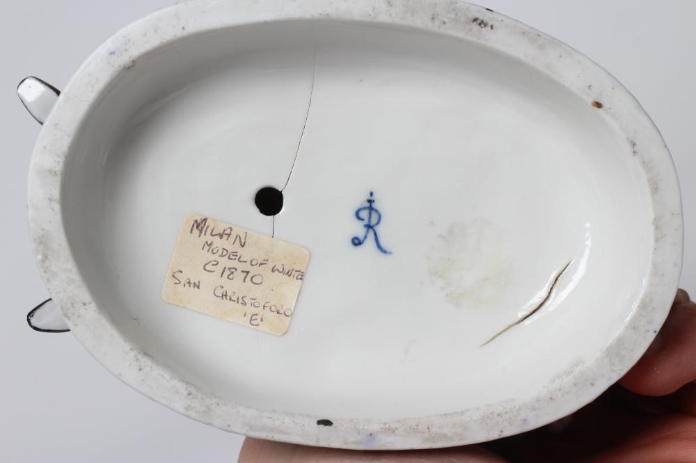 A CRISTOFORO PORCELAIN FIGURE GROUP ALLEGORICAL OF WINTER Image