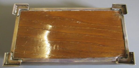 AN ART DECO SILVER CIGARETTE BOX by John Rose, Birmingham 1938 Image