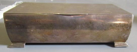 AN ART DECO SILVER CIGARETTE BOX by John Rose, Birmingham 1938 Image