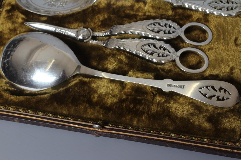 A PAIR OF EARLY VICTORIAN SILVER OLD ENGLISH PATTERN TABLE SPOONS by John James Whiting Image