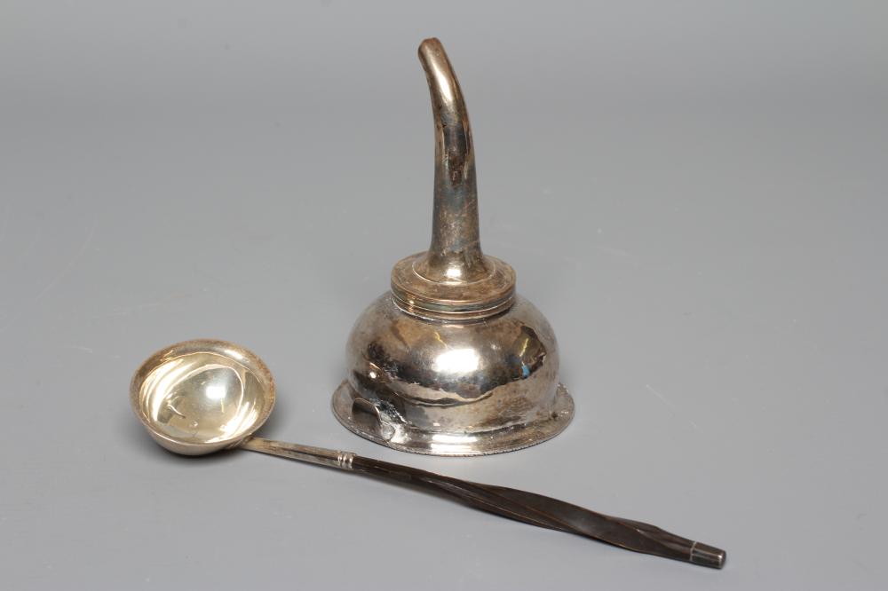 A GEORGE III SILVER TODDY LADLE Image