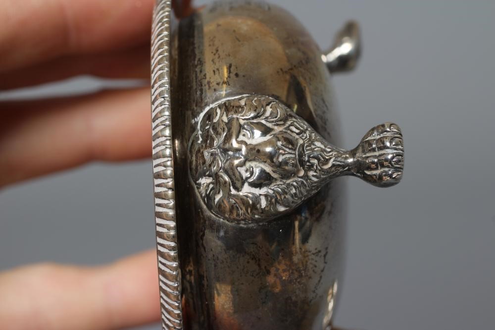 A PAIR OF LATE VICTORIAN SCOTTISH SILVER CAULDRON SALTS by R & W Sorley Image