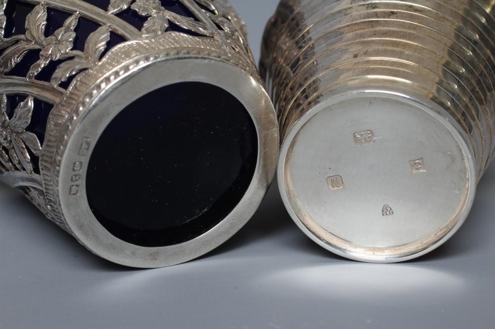 A LATE VICTORIAN SILVER CREAM PAIL by Levi & Salaman Image