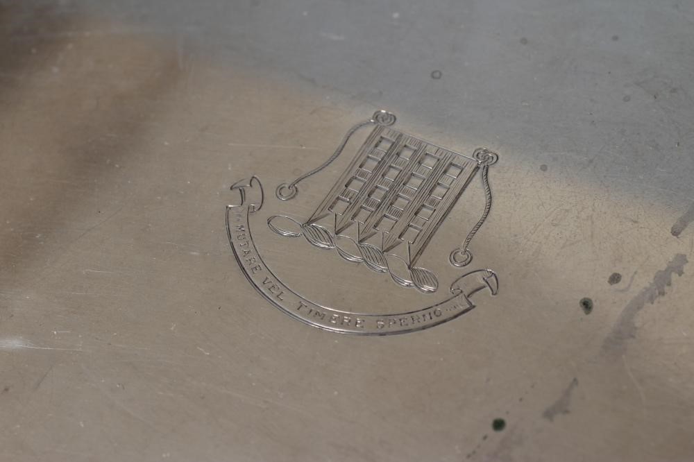 AN INDIAN COLONIAL SILVER SALVER Image