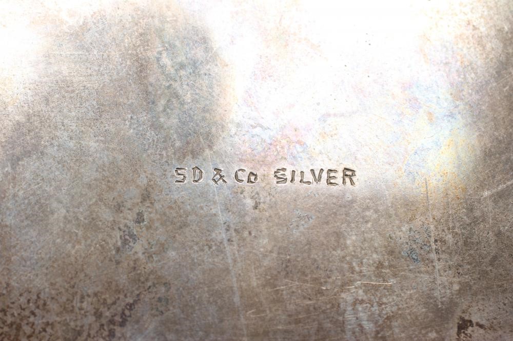 AN INDIAN COLONIAL SILVER SALVER Image