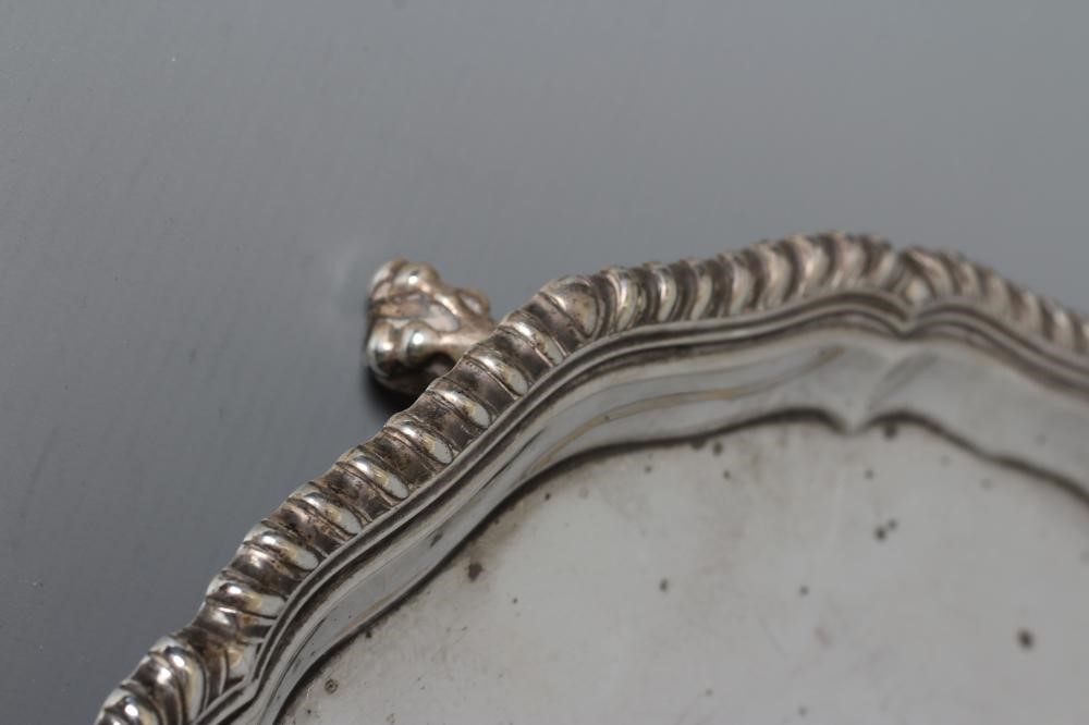 A SILVER SALVER by Fattorini & Sons Image