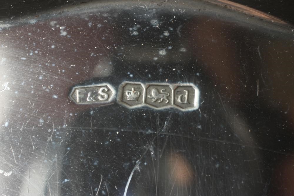 A SILVER SALVER by Fattorini & Sons Image