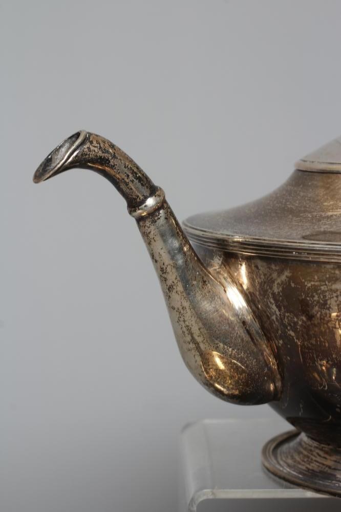 A THREE PIECE SILVER TEA SERVICE by D & J Wellby Ltd. Image