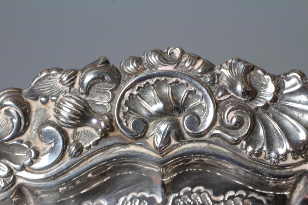 AN EDWARDIAN SILVER SMALL SALVER by William Hutton & Sons Ltd. Image