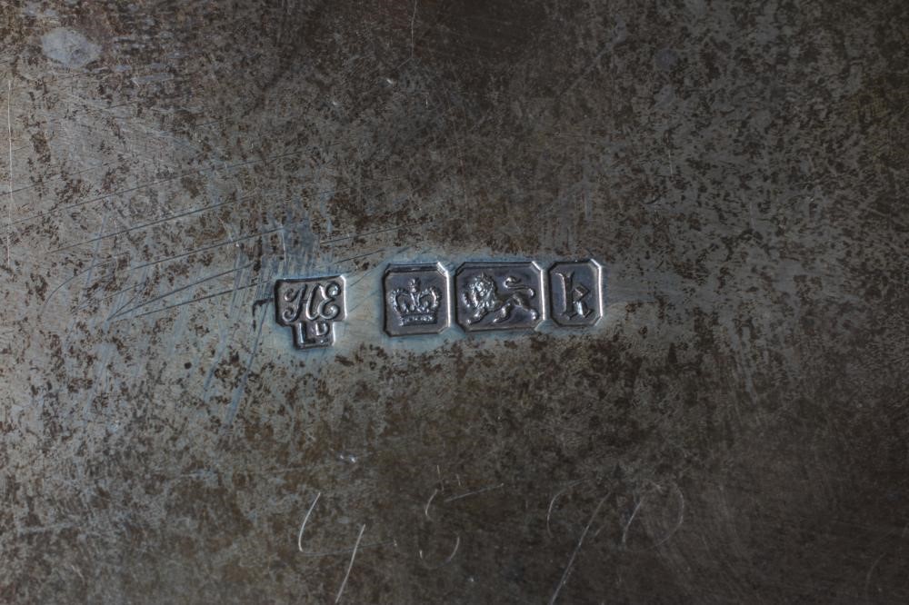 AN EDWARDIAN SILVER SALVER by Hawksworth Image