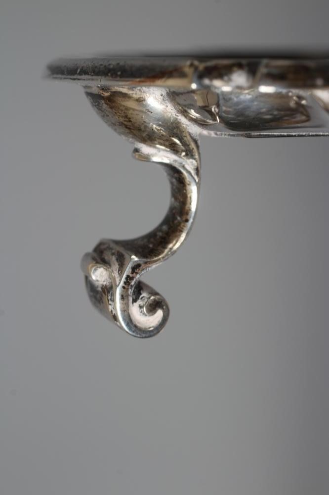 AN EDWARDIAN SILVER SALVER by James Dixon & Sons Ltd. Image