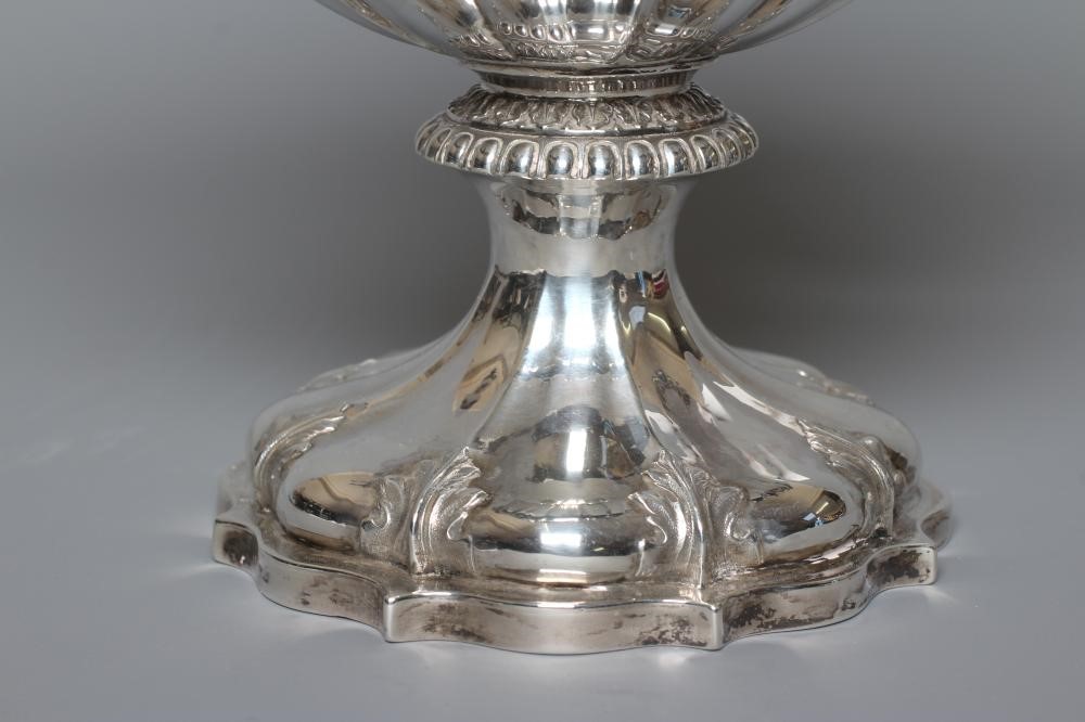 A WILLIAM IV SILVER TWO HANDLED TROPHY CUP by The Barnards Image