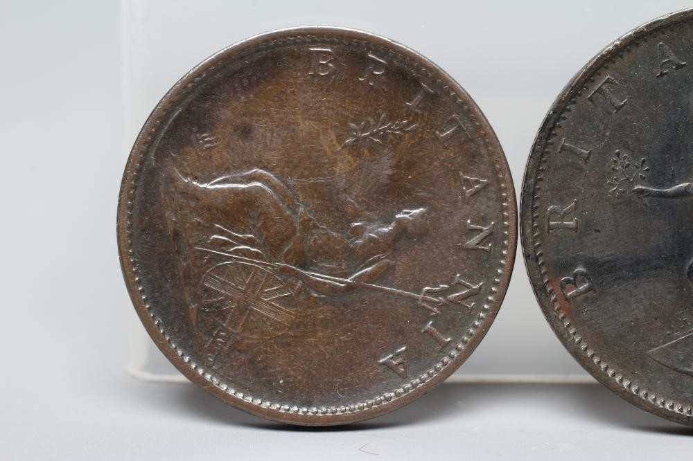 TWO GEORGE III HALFPENNIES, 1799 and 1806 (Est. plus 24% premium inc. VAT) Image