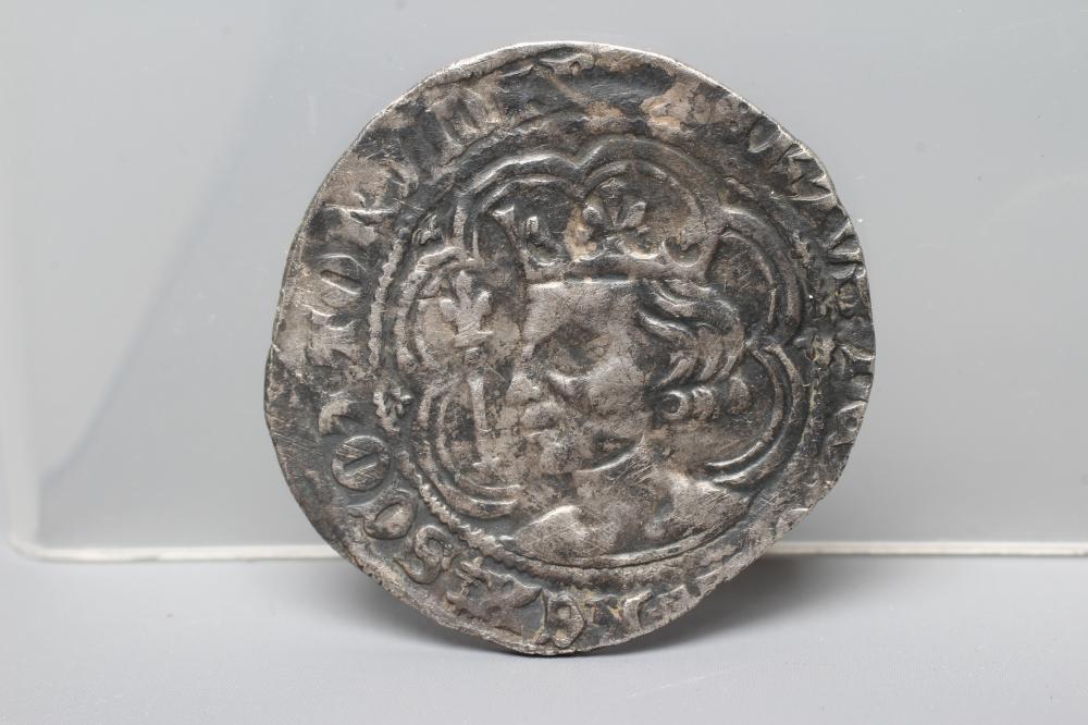 A ROBERT II OF SCOTLAND SILVER GROAT, cruciform back, 3.7g (Est. plus 24% premium inc. VAT) Image
