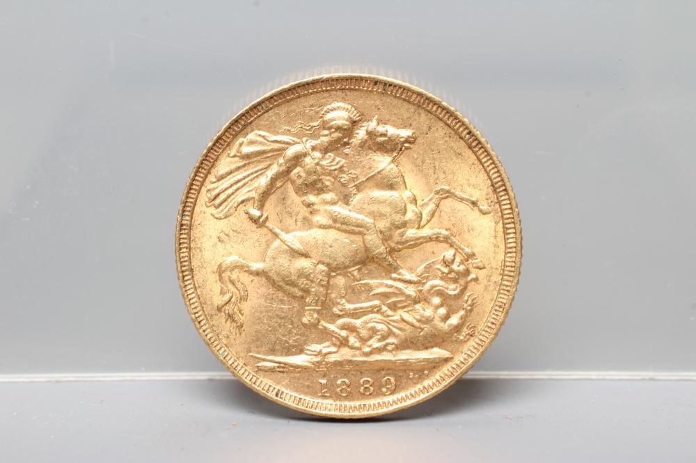A VICTORIA JH SOVEREIGN, 1889, 8g (Est. plus 20% premium) Image