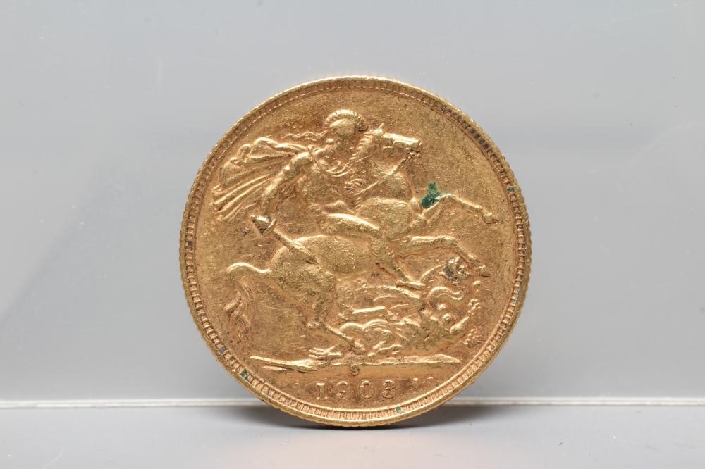 AN EDWARD VII SOVEREIGN, 1903, 8g (Est. plus 20% premium) Image