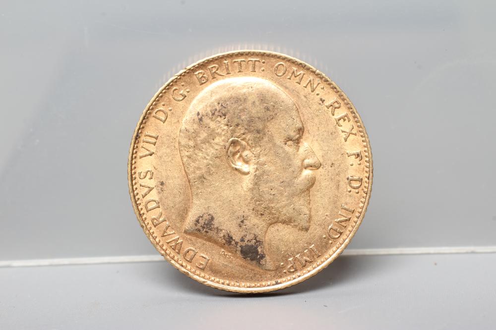 AN EDWARD VII SOVEREIGN, 1907, 8g (Est. plus 20% premium) Image