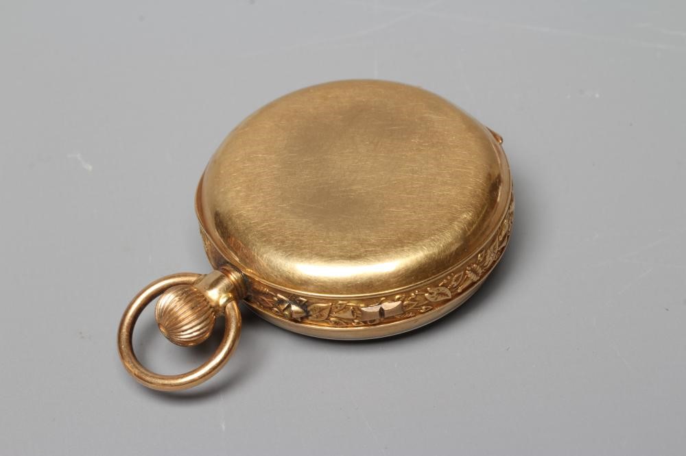 A TOP WIND POCKET CHRONOGRAPH stamped 18K Image