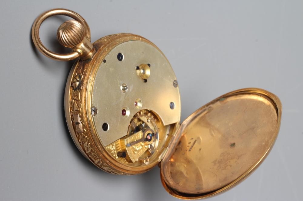 A TOP WIND POCKET CHRONOGRAPH stamped 18K Image
